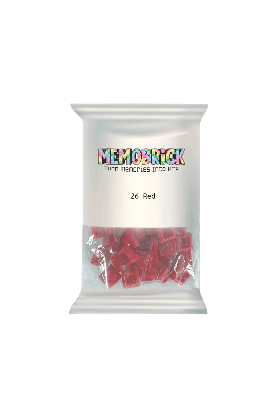 Bag of Bricks - Red 26 - Memobrick