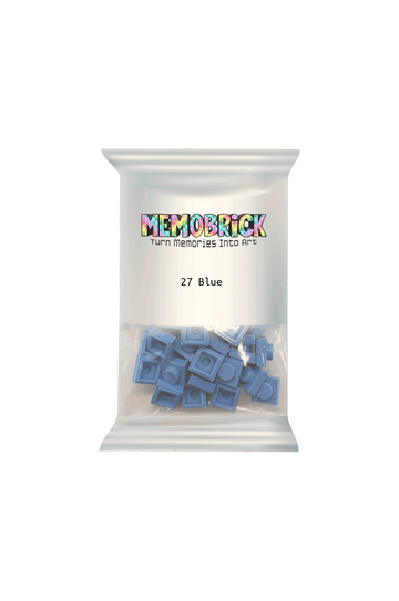 Bag of Bricks - Blue 27 - Memobrick