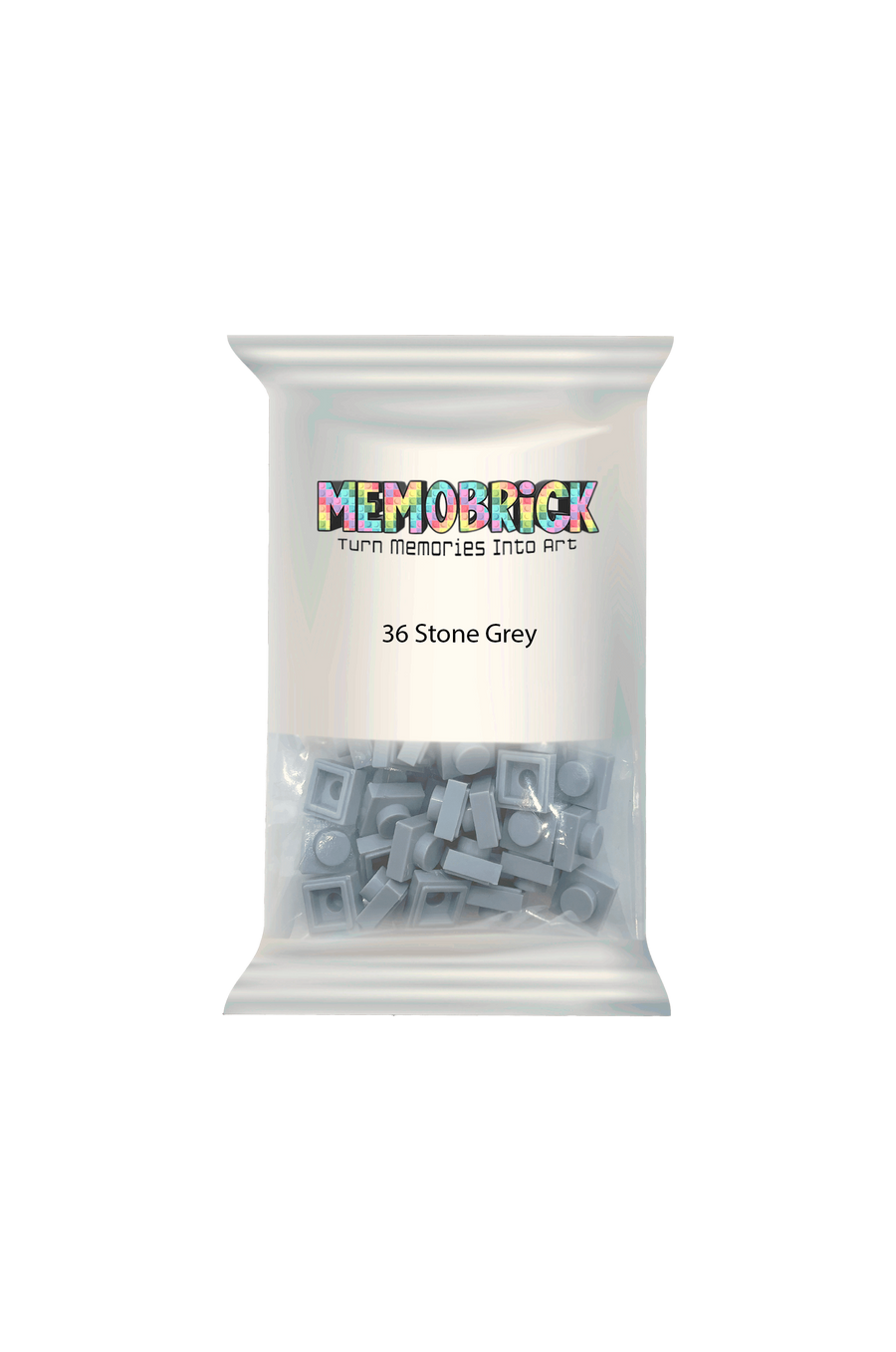 Bag of Bricks - Stone Grey - Memobrick