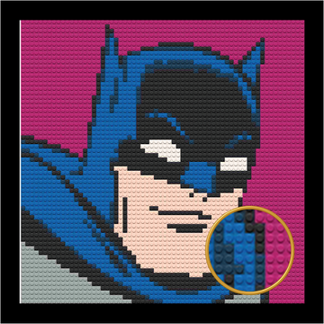 BATMAN BRICKED MOSAIC PORTRAIT 20X20