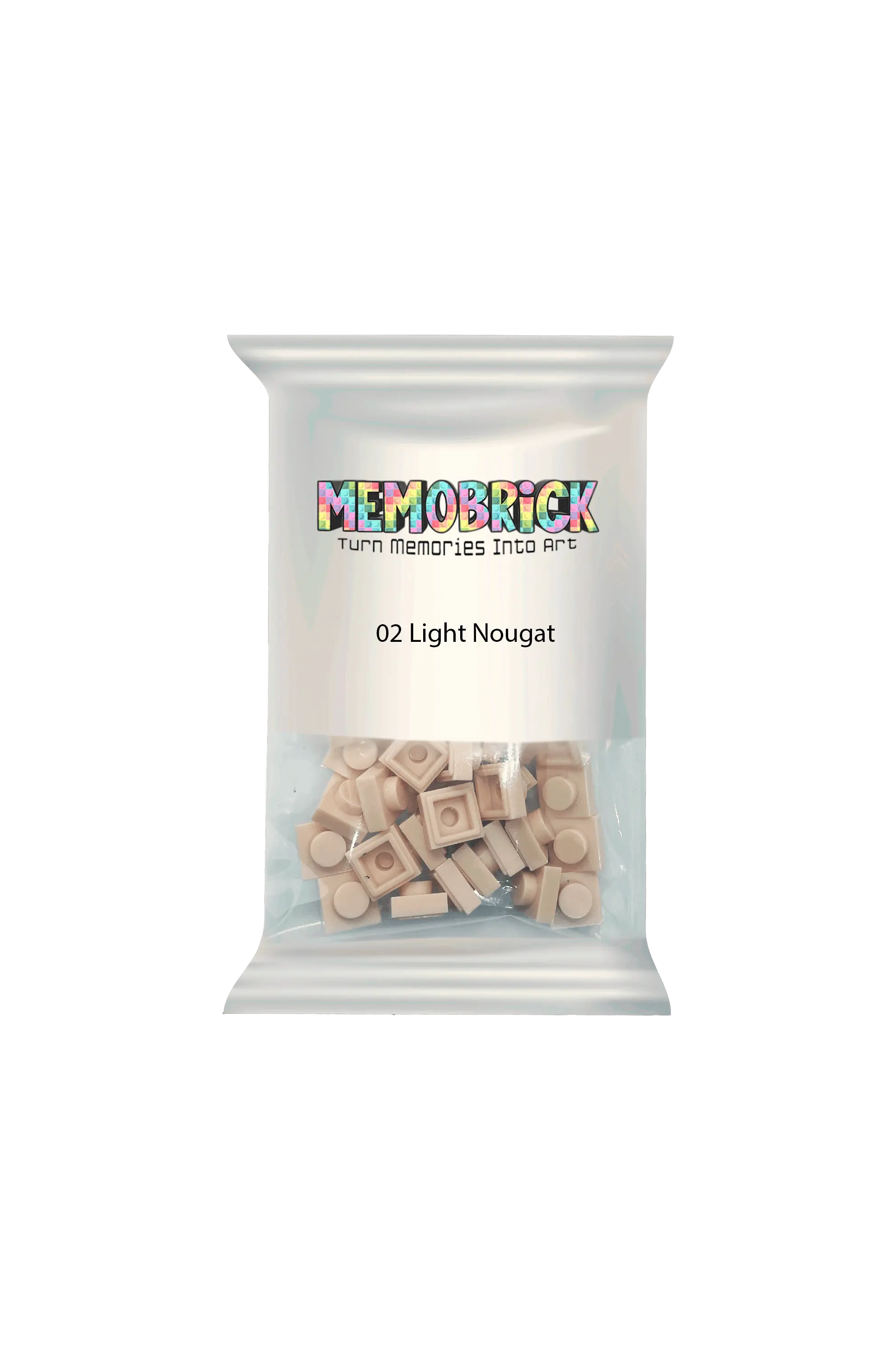 Bag of Bricks Light Nougat-02 - Memobrick
