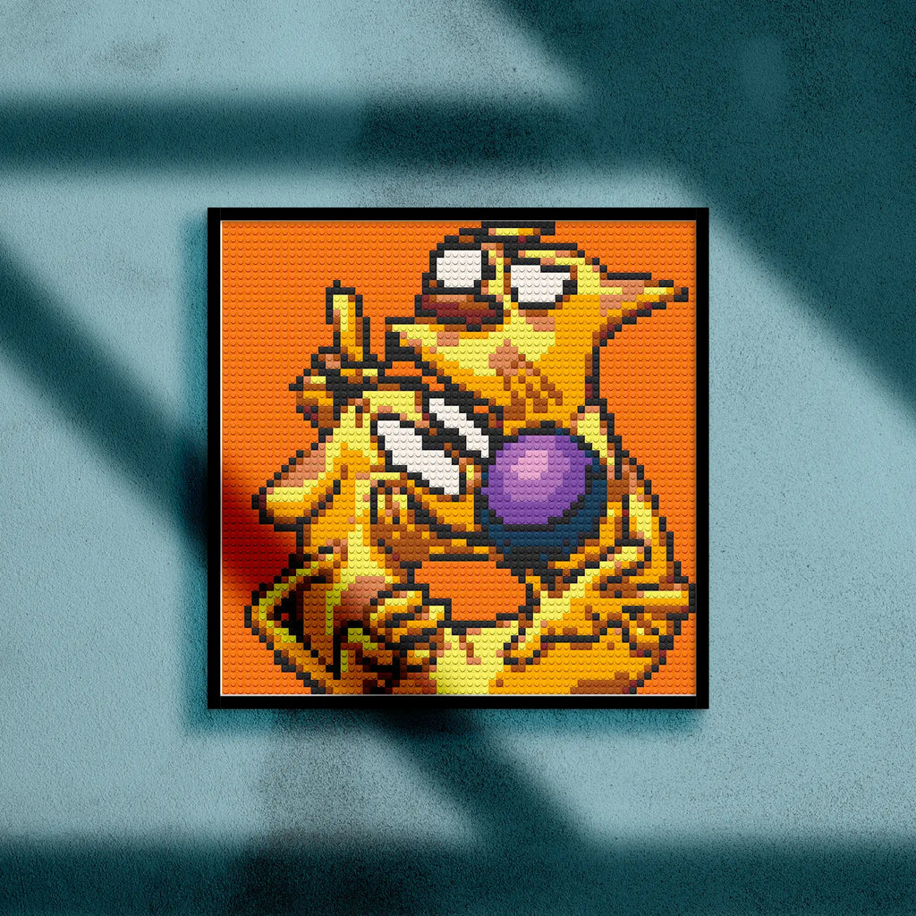 CAT DOG BRICKED MOSAIC PORTRAIT 20X20 Memobrick