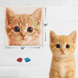 Custom Photo Brick Mosaic Portrait 16x16 in - Personalized DIY Photo Gift Kit — photo 2