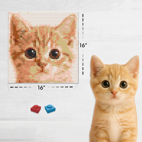 Custom Bricked Mosaic Portrait 16x16