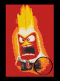 Inside Out Anger Bricked Mosaic Home Decor 20x30" Memobrick