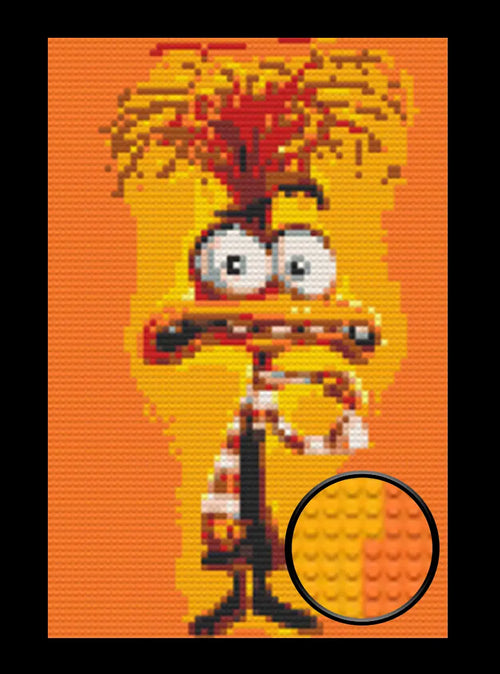 Inside Out Anxiety Bricked Mosaic Home Decor 20x30" Memobrick