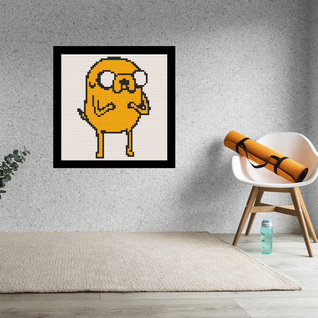 Jake the Dog  Home Decor Bricked Mosaic Portrait 20x20 Memobrick