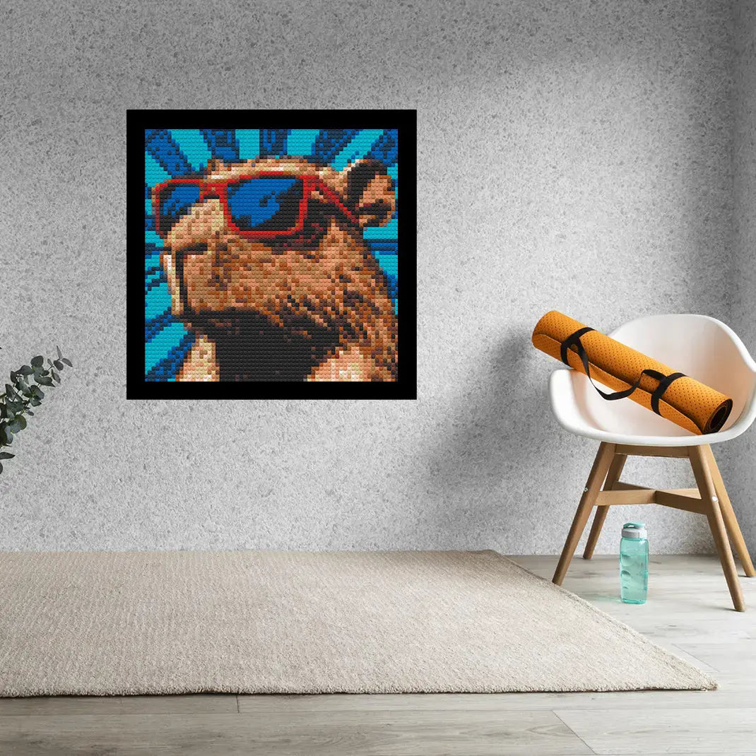 Swag Capybara  Home Decor Bricked Mosaic Portrait 20x20