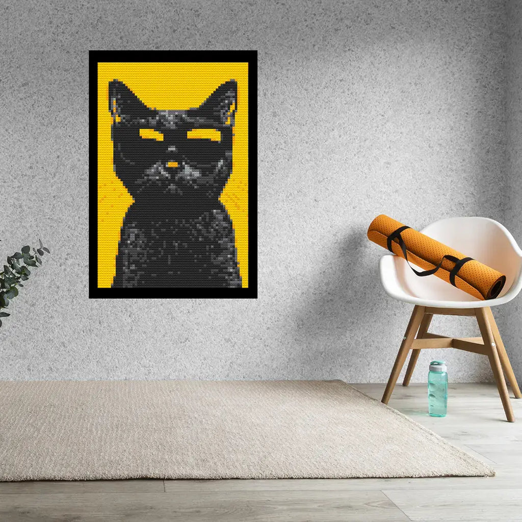 Swag Cat Bricked Mosaic Home Decor 20x30"