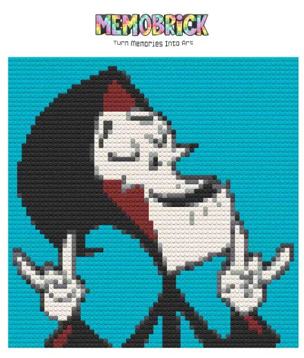 THE GRIM REAPER - THE GRIM ADVENTURES OF BILLY & MANDY HOME DECOR BRICKED MOSAIC PORTRAIT 20X20 Memobrick