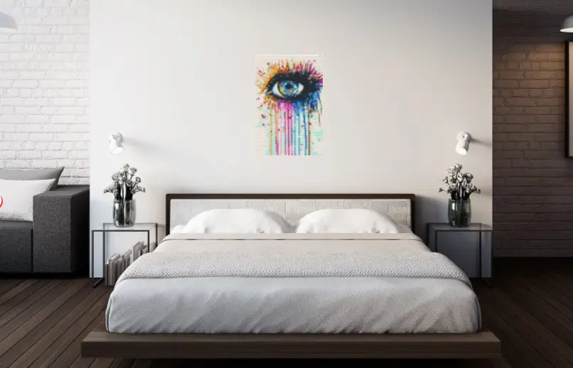 Bricked Mosaic 20x30" Colorful eye Art - Memobrick