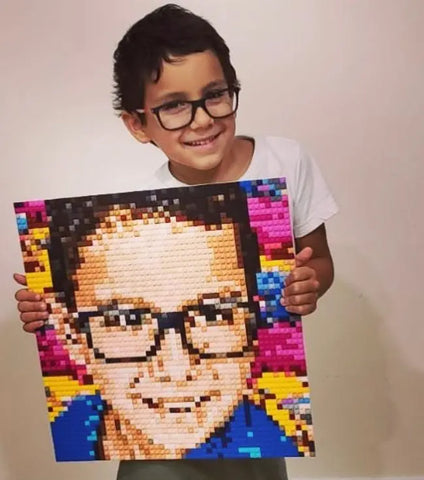 Custom Bricked Mosaic Portrait 16x16