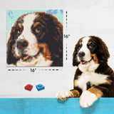 Custom Photo Brick Mosaic Portrait 16x16 in - Personalized DIY Photo Gift Kit — photo 6