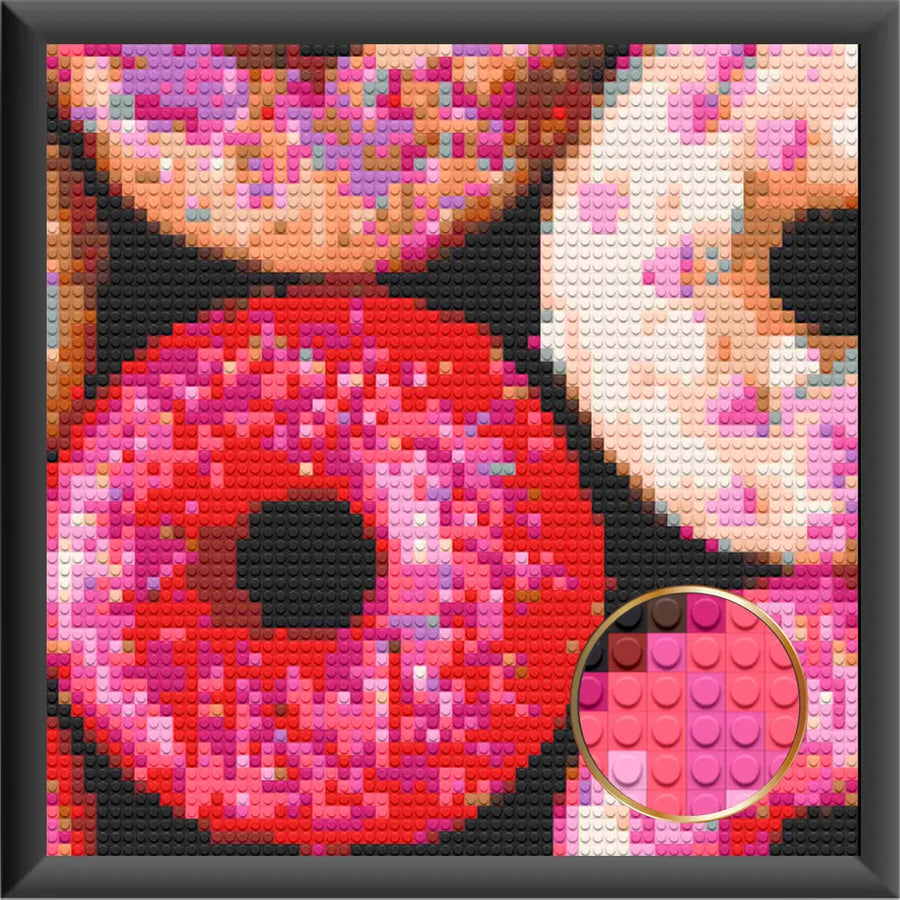 DONUTS!  Home Decor Bricked Mosaic Portrait 20x20